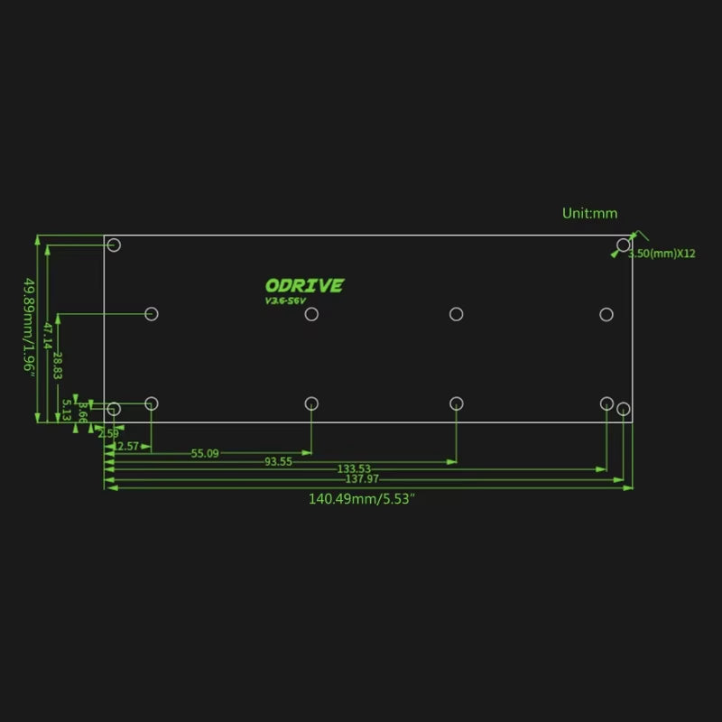 Odrive3.6 Motor Double FOC BLDC High Power Optimized Motor Control Board