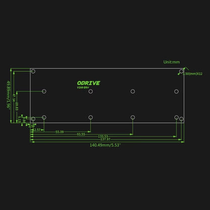 Odrive3.6 Motor Double FOC BLDC High Power Optimized Motor Control Board