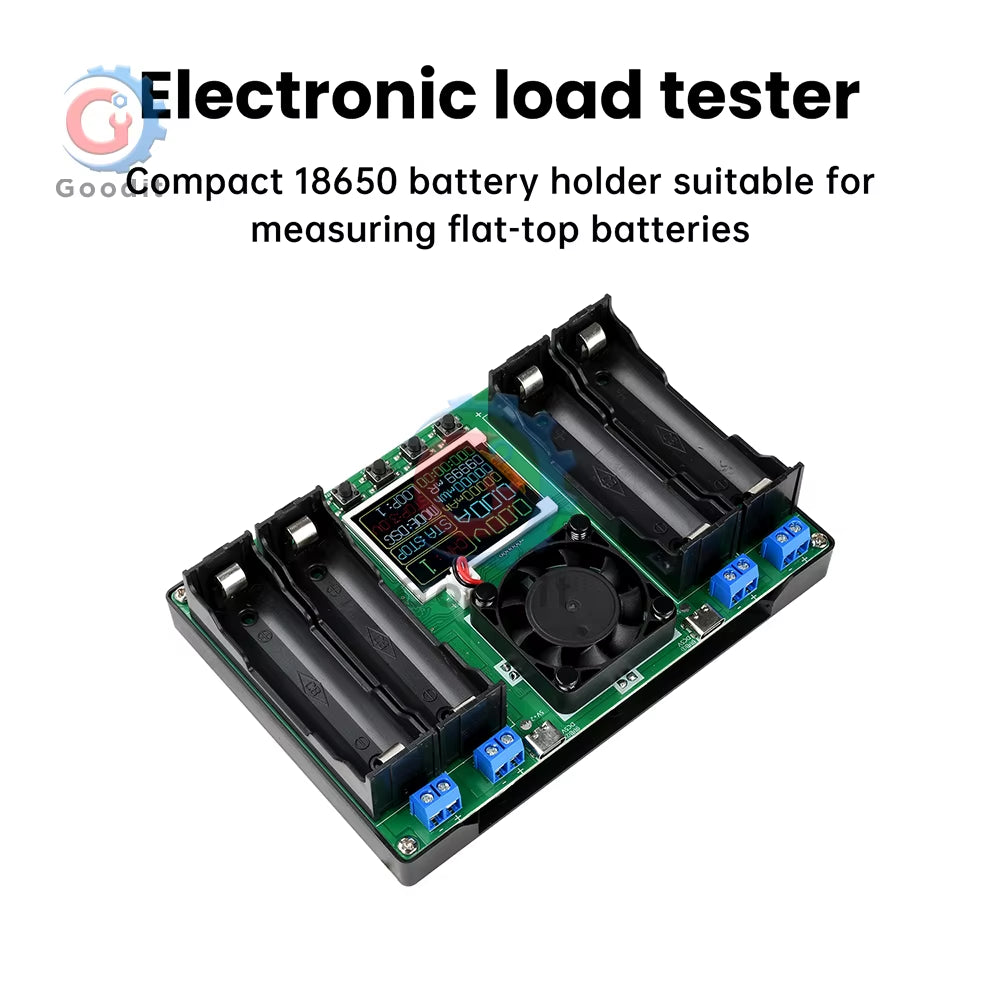 18650 21700 Type-C 4Channel Battery Capacity Tester LCD Display Mah Lithium Digital Battery Detection Module for Battery Testing