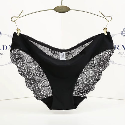 Ladies Underwear Woman Panties Sexy Lace plus Size Panty Transparent Low-Rise Cotton Briefs Intimates New Hot Sale