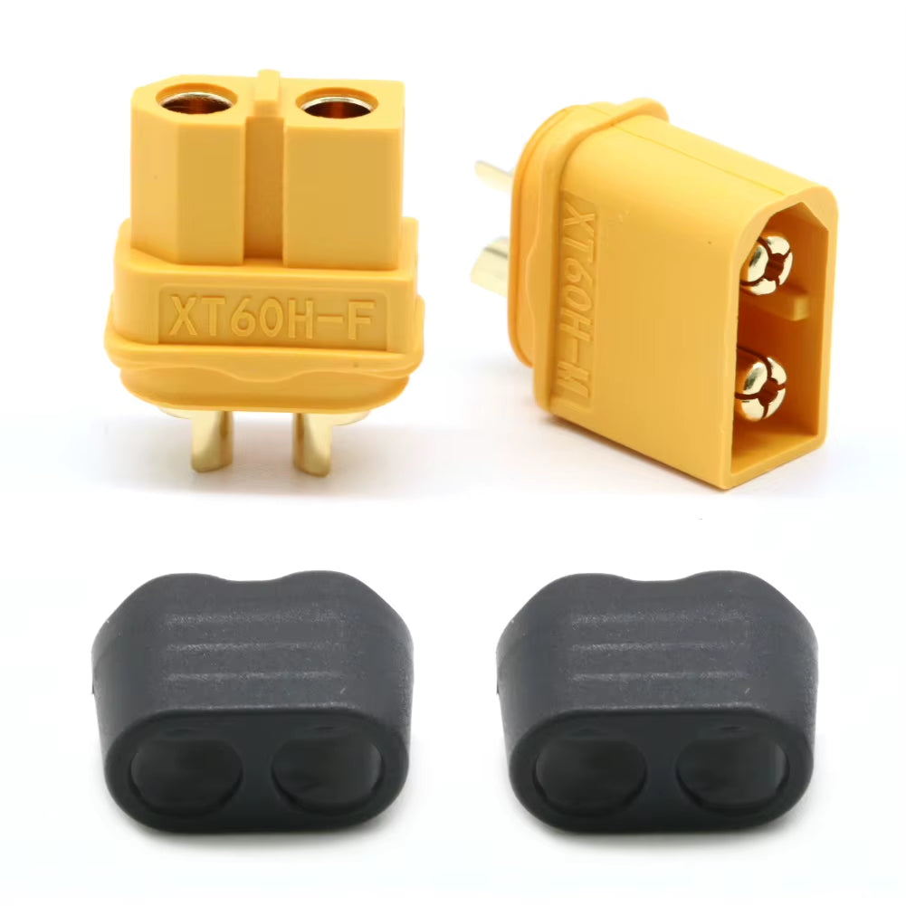 10 X Amass XT60+ XT60H Plug Connector with Sheath Housing 5 Male 5 Female (5 Pair ) for Rc Lipo Battery Rc Drone Car Boat