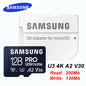 EVO plus Micro SD Card 128GB 64GB 512GB 256GB Micro SD Pro plus Flash Memory Card SD Memory U1 U3 4K Microsd TF Cards