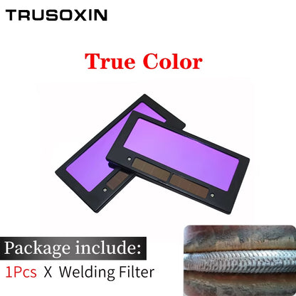 Solar Auto Darkening Eyes Mask True Color Welding Helmet Welding Mask Eyeshade/Patch/Eyes Goggles for Welder Eyes Glasses