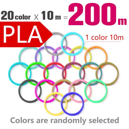 Filament 1.75Mm for 3D Pen 20/ 30 Colors Brilliant Color Filament ABS / PLA/ PCL No Smell Safety Plastic 3D Print Pen Filament