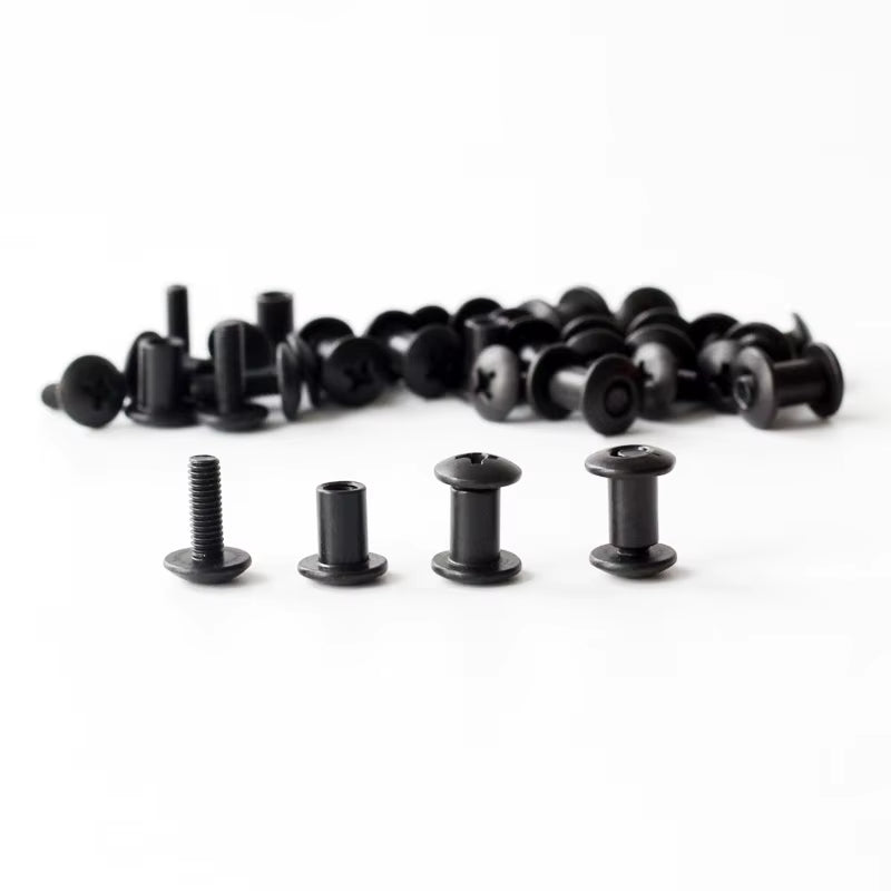 100Pcs Belt Attachments Clips Screw Set Chicago Screw Comes with Washer for DIY Kydex Sheath Holster Hand Tool Parts