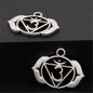 21Pcs Silver Color 7 Chakra Charms Mandala Pendant Yoga OM Buddhist Metal for Jewelry Making Supplies