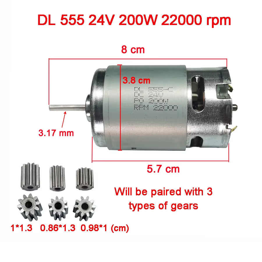 Children'S Electric Car DC Motor, Kid'S Car High Speed Motor,Dl 550 High-Power Motor 570 35000Rpm Engine