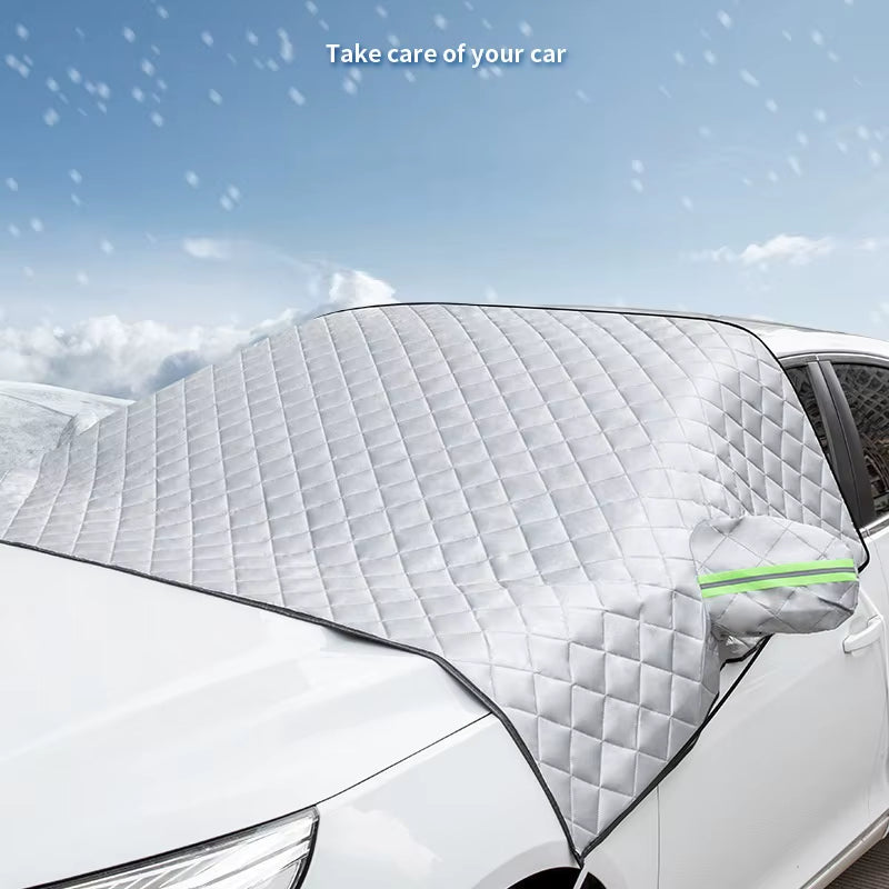 Car Four Seasons Use Windshield Snow Cover Car Sun Shade Block Frost Protection Sun Protection Anti-Ice Front Windscreen Cover