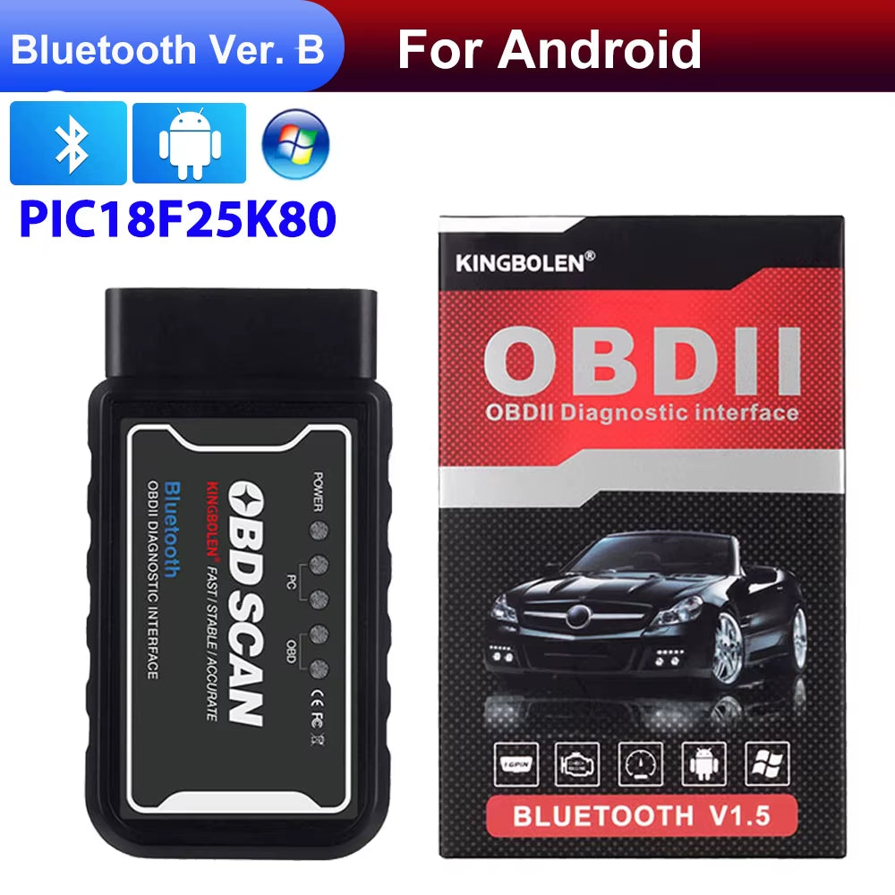 ELM327 V1.5 Car Code Reader BT Wifi ELM 327 PIC18F25K80 Chip OBDII Diagnostic Tool for Iphone/Android PK ICAR2 OBDSCAN Scanner