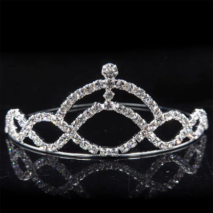 Princess Crystal Tiaras and Crowns Headband Kid Girls Love Bridal Prom Crown Wedding Party Accessiories Hair Jewelry