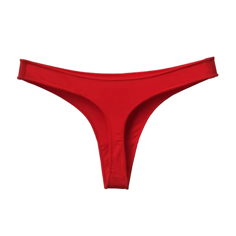 Women G String Thongs Low Rise Contton Tanga Briefs Sexy Panties Ladies' Seamless Lingerie Female Underwear Strings 1 Piece