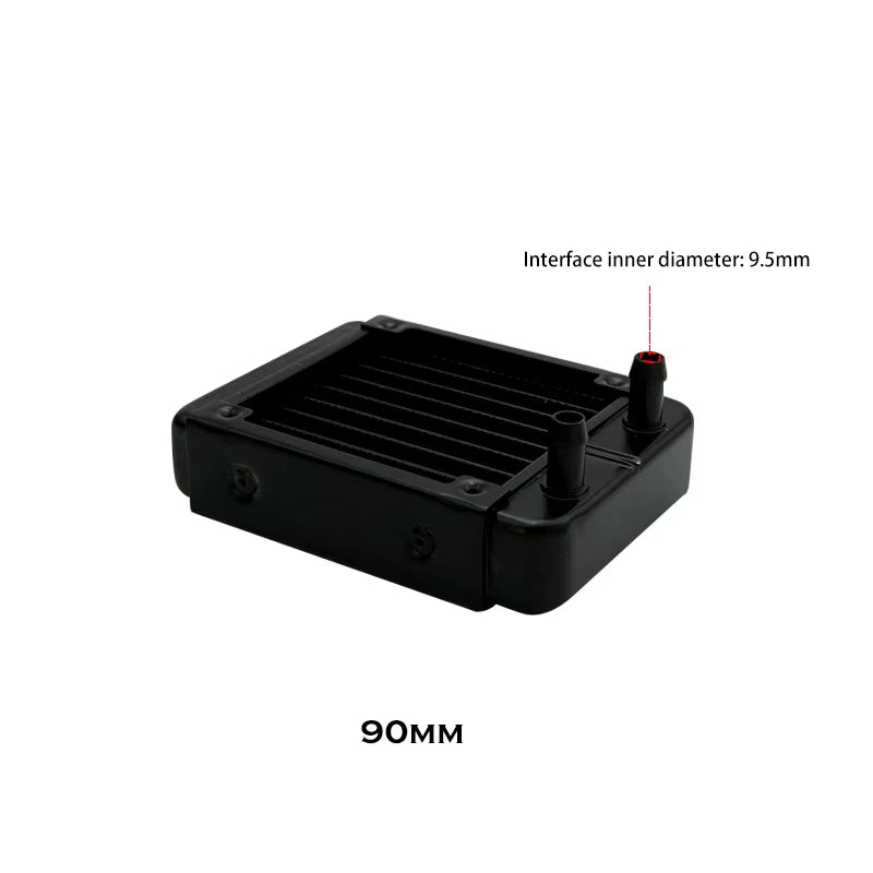 G1/4'' Aluminum Radiator for PC Water Cooling Computer Case GPU CPU RAM Cooler Fan Heatsink 60/80/90/120/240/360Mm Black/White