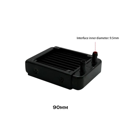 G1/4'' Aluminum Radiator for PC Water Cooling Computer Case GPU CPU RAM Cooler Fan Heatsink 60/80/90/120/240/360Mm Black/White