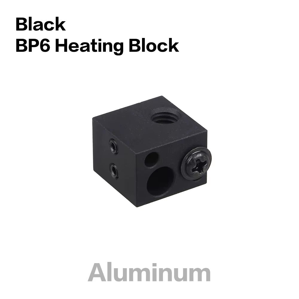 Aluminium Heat Block for J-Head Extruder Hotend 3D Printers High Temp Silicone Socks Parts BP6 Heating Block Accessories