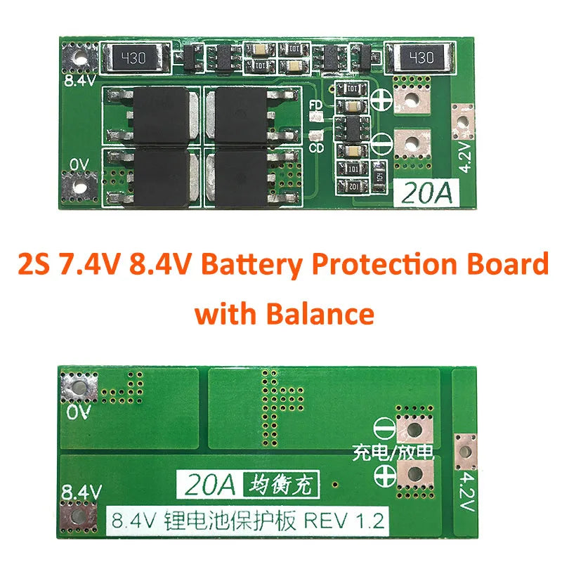 1S/2S/3S/4S/5S Li-Ion 18650 Lithium Battery Charger Lipo Cell Module PCB BMS Protection Board for Drill Motor with Balance