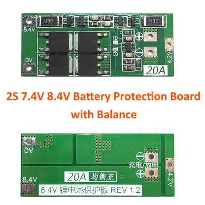 1S/2S/3S/4S/5S Li-Ion 18650 Lithium Battery Charger Lipo Cell Module PCB BMS Protection Board for Drill Motor with Balance