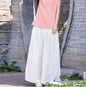 2025 Spring Fashion Cotton Wide Leg Pants plus Size Female Loose Casual Cotton Linen Pants Trouser Autunm Vintage Long Pants
