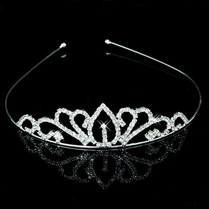 Princess Crystal Tiaras and Crowns Headband Kid Girls Love Bridal Prom Crown Wedding Party Accessiories Hair Jewelry