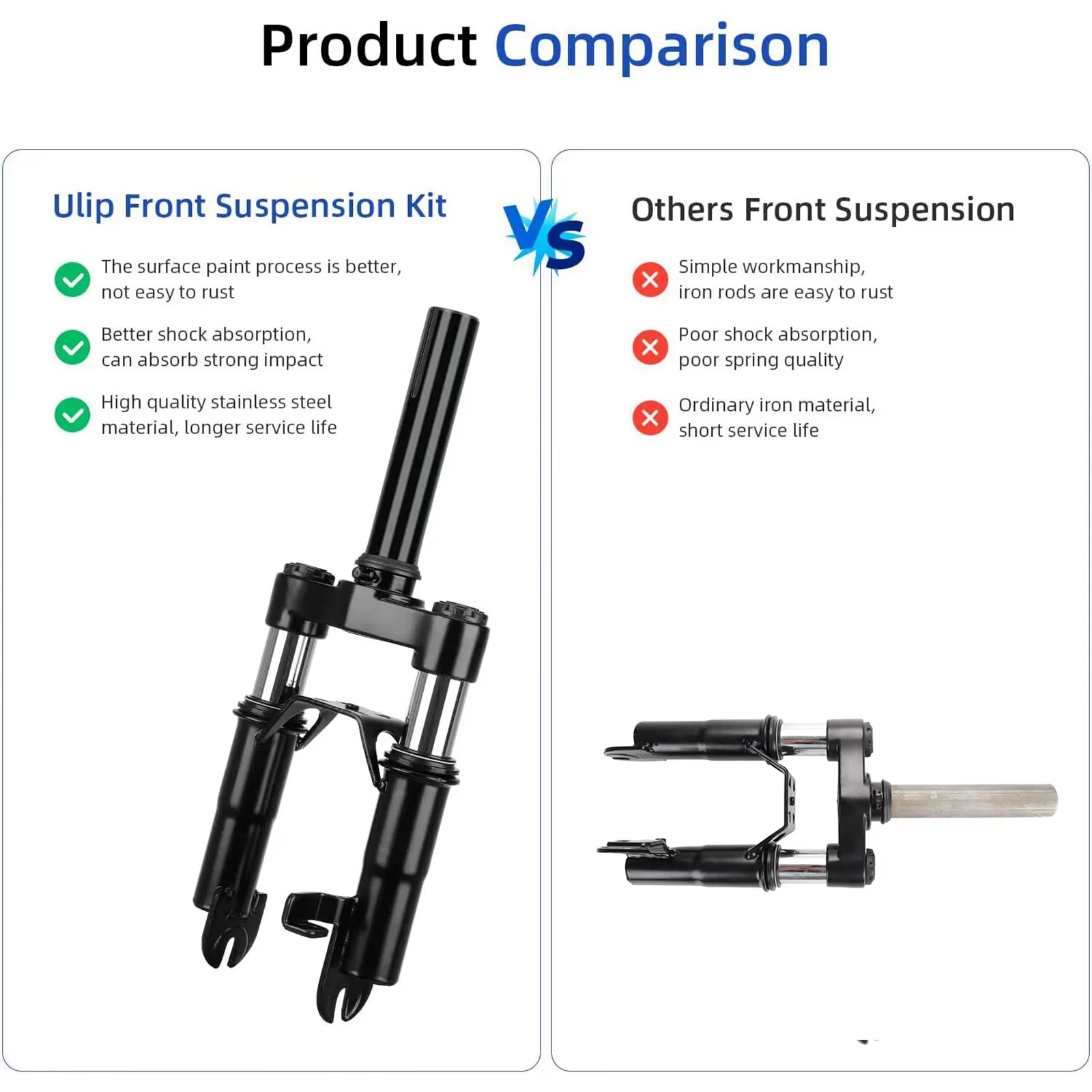 Scooter Upgraded Hydraulic Shock Absorber Kit Front Fork Front Suspension Absorber Parts Accessories for Max G30 G30D G30LP