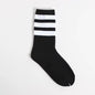 New Men/Women 3 Three Stripes Cotton Socks Retro Old School Hiphop Skate Long Short Meias Harajuku White Black Winter Cool