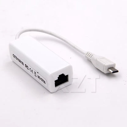 Micro USB to Lan Card Connector for Tablet 2.0 5 Pin 10/100 Male RJ45 Female Ethernet LAN Network Card Adapter