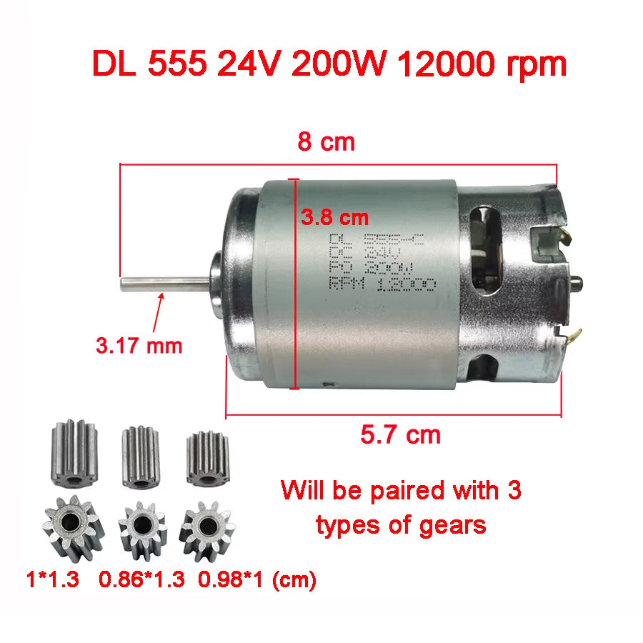 Children'S Electric Car DC Motor, Kid'S Car High Speed Motor,Dl 550 High-Power Motor 570 35000Rpm Engine