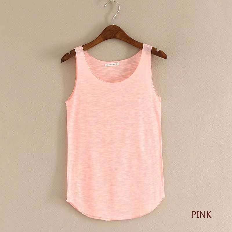 HOT Summer Fitness Tank Top New T Shirt plus Size Loose Model Women T-Shirt Cotton O-Neck Slim Tops Fashion Woman Clothes