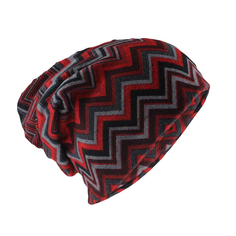 New Women Beanies Skullies Lady Fashion High Quality Hip Hop Floral Winter Hats Scarf Adult Polyester Autumn Outdoor Hats Sale
