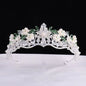 Luxury Baroque Purple Crystal Pearl Bridal Crown Tiara Magnificent Rhinestone Diadem for Bride Headband Wedding Hair Accessories