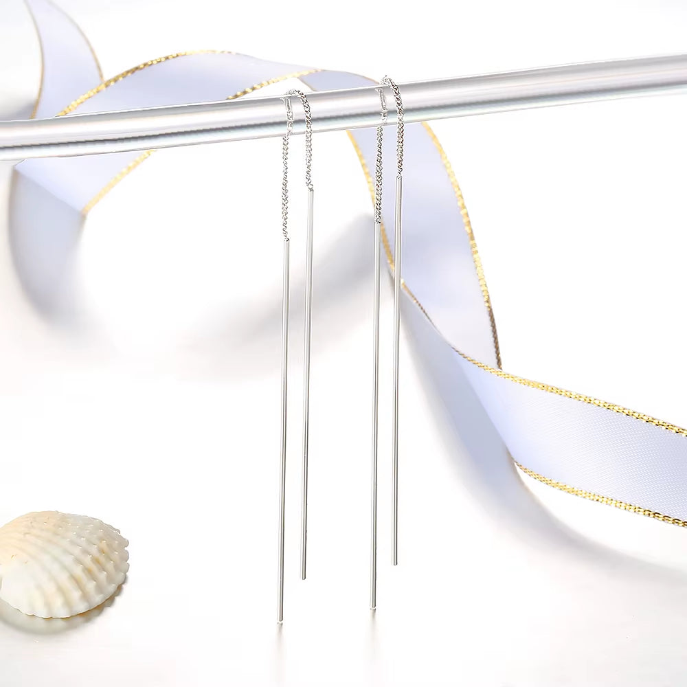 Ear Line for Women Simple Spiral Earrings Rose Gold Color Fashion Jewelry Brithday Friendship Gift ZYE243 ZYE319