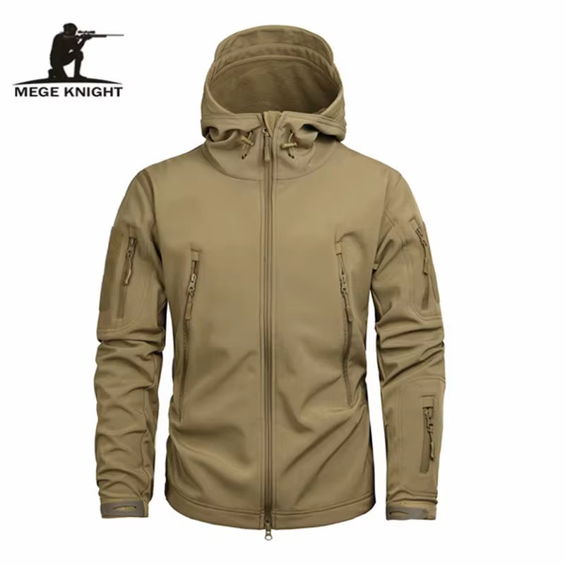 Mege Brand Clothing Autumn Men'S Military Camouflage Fleece Jacket Army Tactical Clothing Male Camouflage Windbreakers