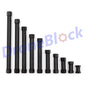 8PCS M3 Aluminum Standoff Hex Spacer Column Black round Section Lightweight Knurled DIY FPV Quadcopter Drone Multirotor RC
