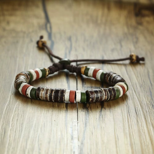 Holiday Natural Stone Beaded Bracelets for Men Women Adjustable Length Multi Color Beads Casual Male Jewelry Rope Pulseira