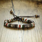 Holiday Natural Stone Beaded Bracelets for Men Women Adjustable Length Multi Color Beads Casual Male Jewelry Rope Pulseira