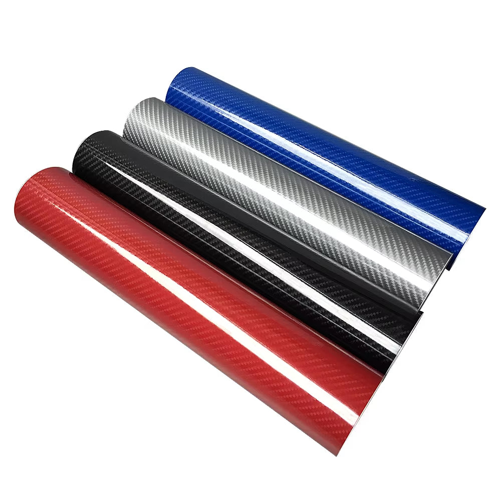 100*30/10Cm High Glossy 5D Carbon Fiber Wrapping Vinyl Film Motorcycle Tablet Stickers and Decals Auto Accessories Car Styling
