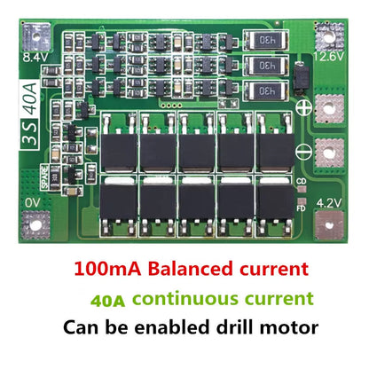 1S/2S/3S/4S/5S Li-Ion 18650 Lithium Battery Charger Lipo Cell Module PCB BMS Protection Board for Drill Motor with Balance