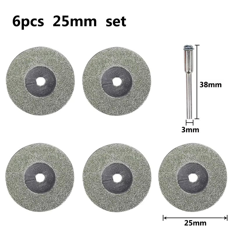 Mini Cutting Disc for Rotary Accessories Diamond Grinding Wheel Rotary Tool Circular Saw Blade Abrasive Diamond Disc