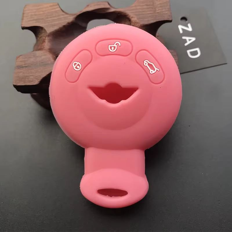 Silicone Car Key Case Cover Protector Set for Bmw Mini Cooper S Roadster R55 R56 R57 R58 R59 Remote Shell Holder Accessories