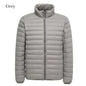 Men'S Lightweight Water-Resistant Packable Puffer Jacket 2023 New Arrivals Autumn Winter Male Fashion Stand Collar down Coats