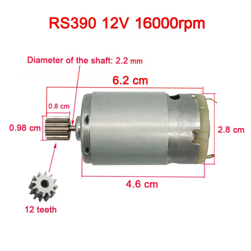 Children'S Electric Car DC Motor, Kid'S Car High Speed Motor,Dl 550 High-Power Motor 570 35000Rpm Engine