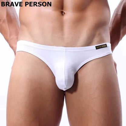 Mens Sexy Modal Underwear Briefs Men Low Rise U Convex Pouch Brief Underwear Men Stretch Breathable Briefs