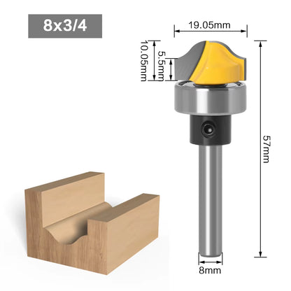 3/4" Faux Panel Ogee Groove Router Bit - 1/4" 1/2''8" 12Mm Shank Woodworking Cutter Tenon Cutter for Woodworking Tools
