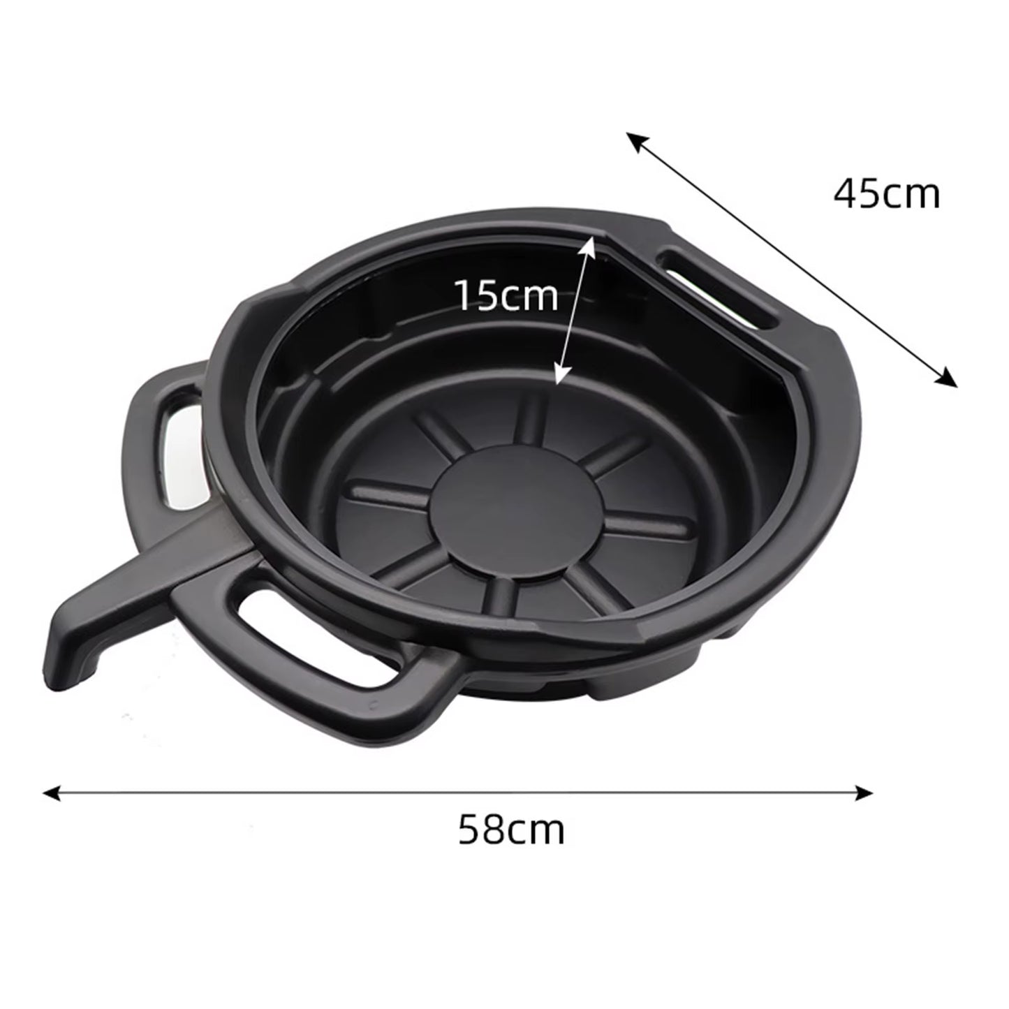 6/8/10L Oil Receiving Basin Oil Change Drain Pan Cleaning Oil Drain Container Leakproof for Car Motorcycle Auto Repair Tool