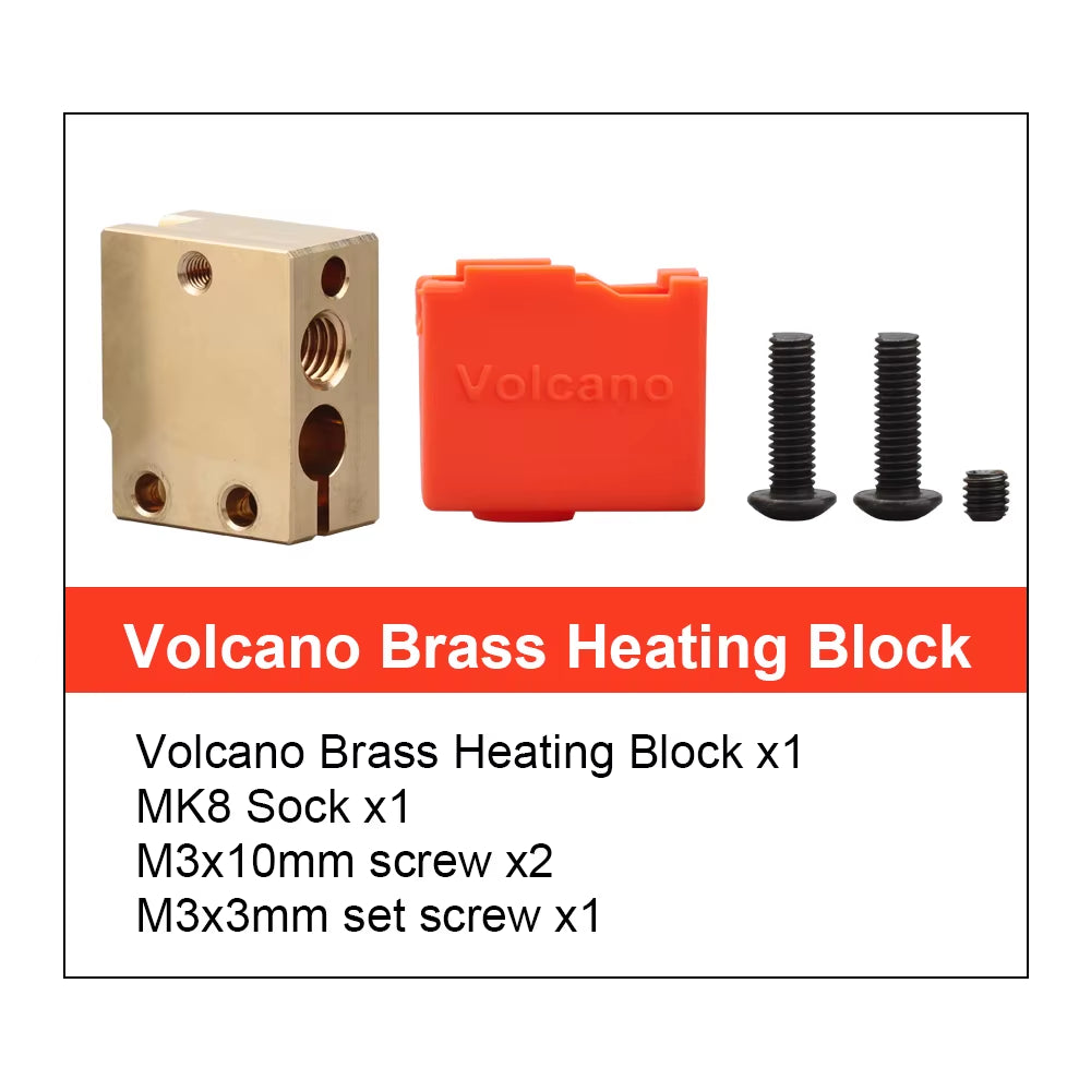V6 Brass Heatblock for Hotend 3D Printer High Temperature Hardened Steel V6 Nozzles DDB MATRIX EXTRUDER