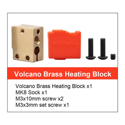 V6 Brass Heatblock for Hotend 3D Printer High Temperature Hardened Steel V6 Nozzles DDB MATRIX EXTRUDER