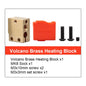 V6 Brass Heatblock for Hotend 3D Printer High Temperature Hardened Steel V6 Nozzles DDB MATRIX EXTRUDER