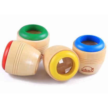 1Pcs Kids Toys Magic Kaleidoscope Wooden Baby Montessori Early Educaional Puzzle Random Color Birthday Gifts