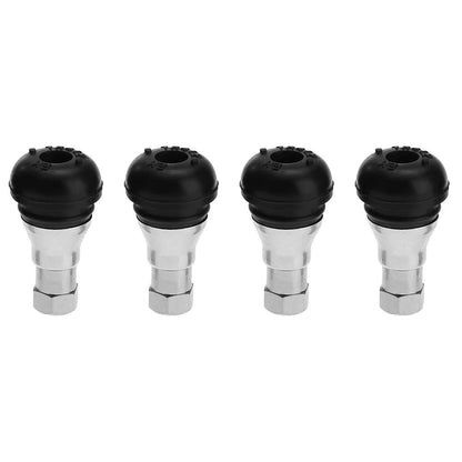 4Pcs/Lot Tire Valve Car Chrome Rubber Tubeless Wheel Tyre Tire Valve Stem Cap Covers Suitable for Standard 11Mm Rim Hole