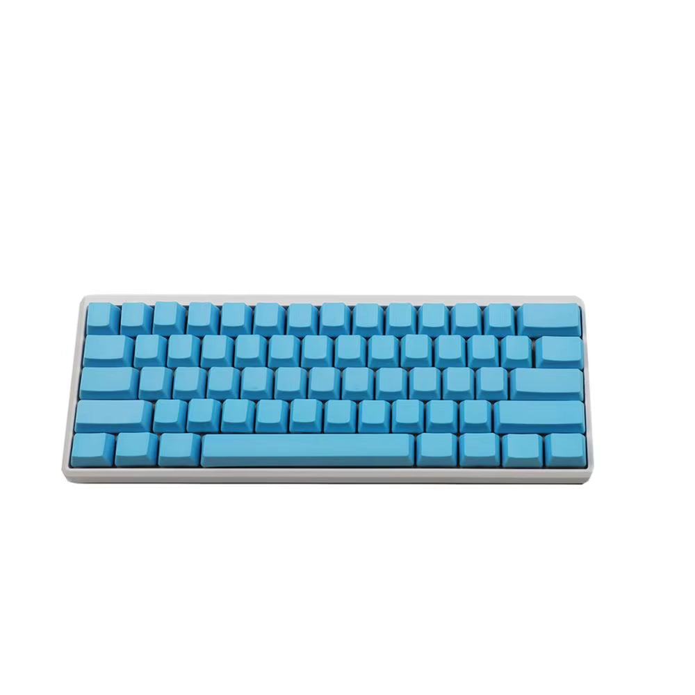 White Black Gray Green Blank Thick PBT OEM Profile 62 Key ISO 61 ANSI Keycaps for MX Switches Mechanical Keyboard (Only Keycap)
