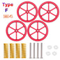 4PCS M3/M4 Screws Nuts Heat Bed Leveling Spring Knob Parts 3D Printers Print Platform Calibration Accessories